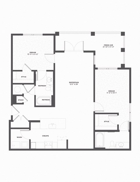 the floor plan of the residence